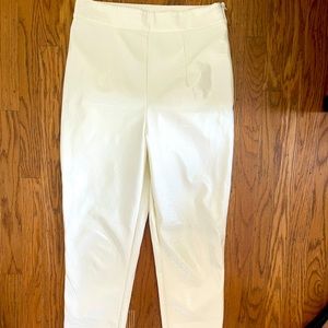 High Rise Revolve Womens White Polyester Pants